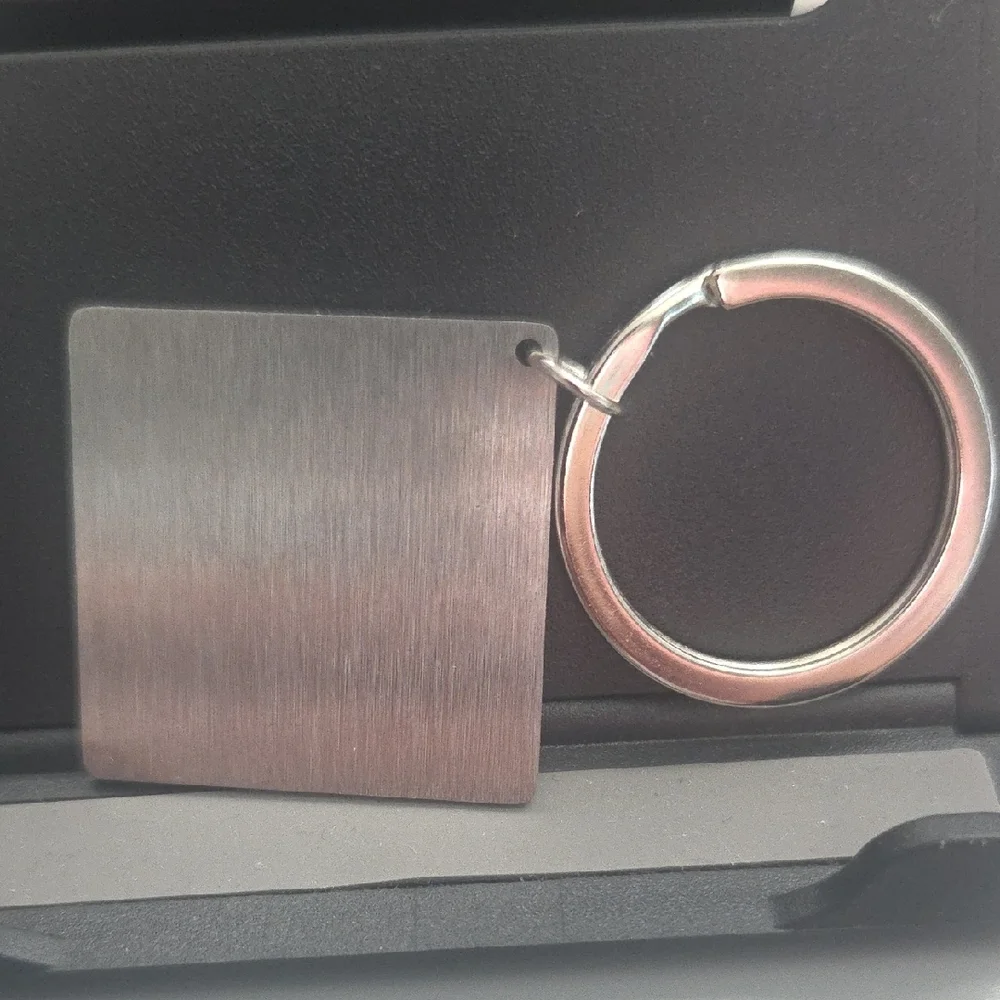 FRER Silver Keychain with Engraved Message NWT